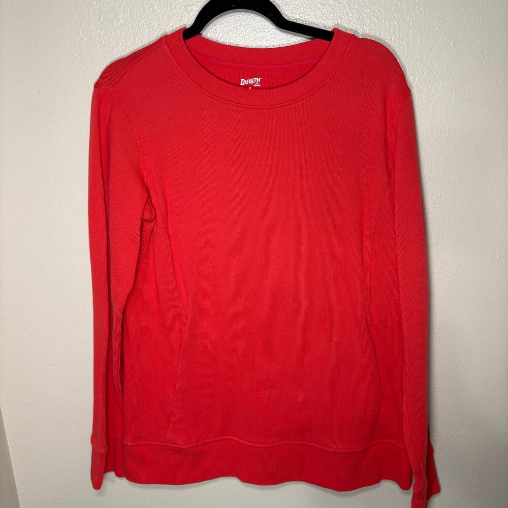 Duluth top cotton sweatshirt medium red